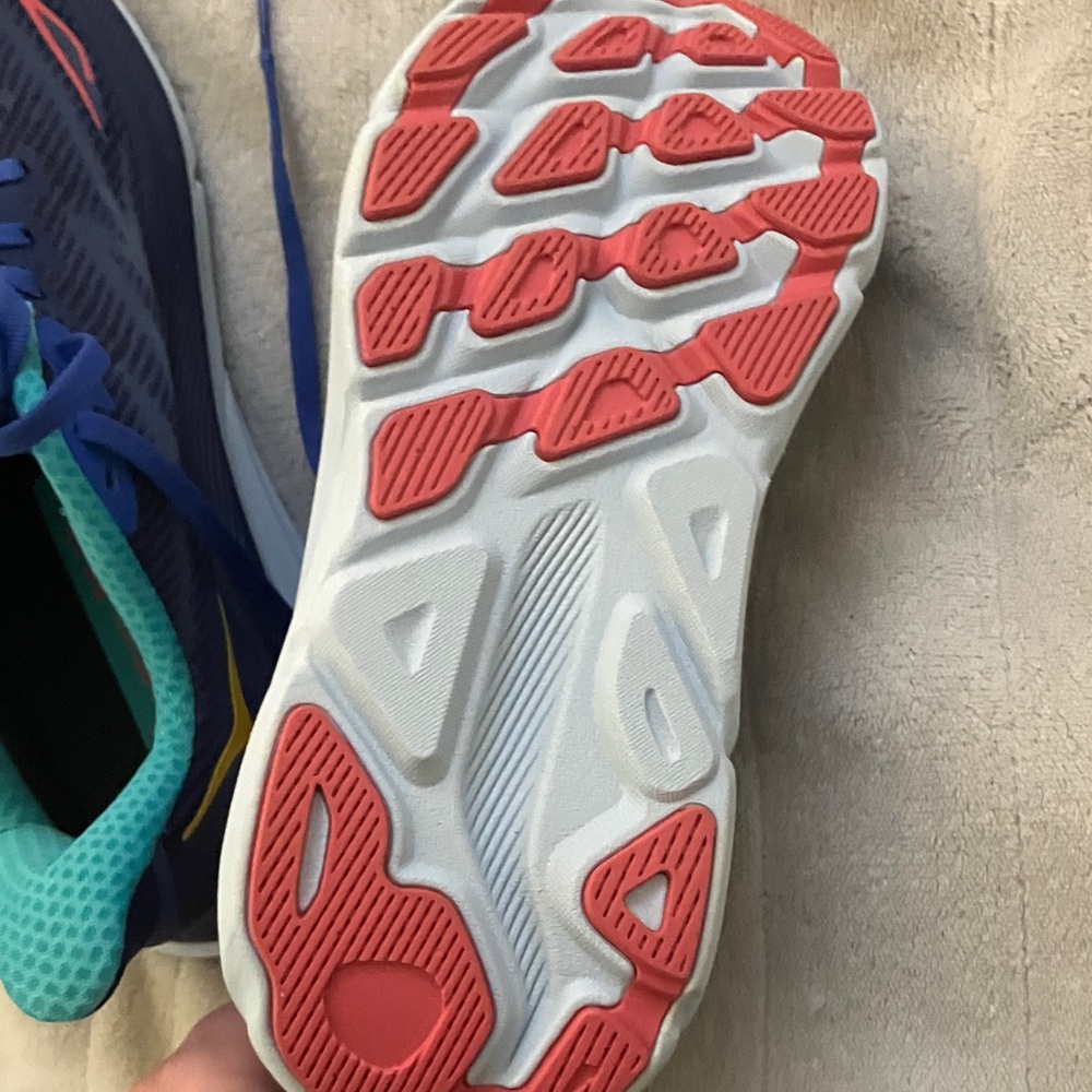 Hoka Navy and Aqua Running Shoes - Picture 3 of 4